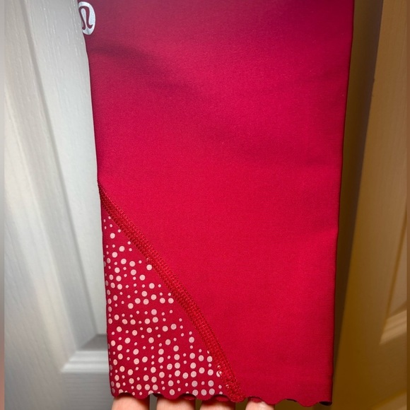Lululemon - Casual Tight Stuff Tight *Reflective Vibrant Red Leggings in Size 6 - Picture 9 of 12